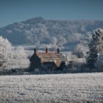 Scenic view of the French countryside with rolling hills
