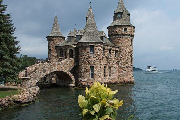 Beautiful view of Blarney Castle in Ireland.
