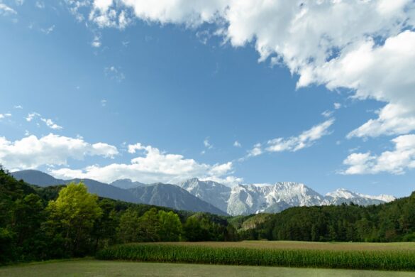Scenic view of Zurich with mountains