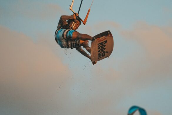 Windsurfing at Zlatni Rat beach, Brač island
