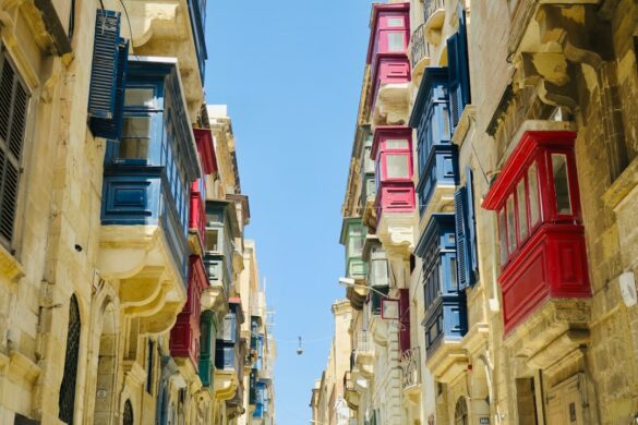 Historic streets of Valletta, Malta