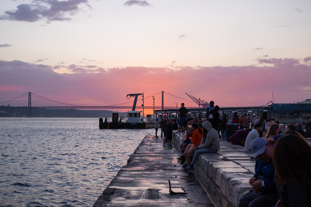 Stunning view of Lisbon's coastal scenery.