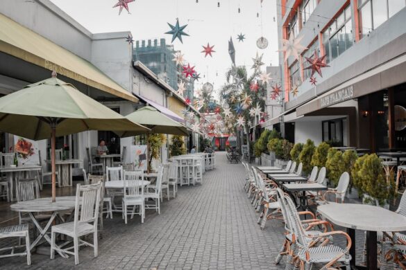 Sampling traditional Sri Lankan cuisine.