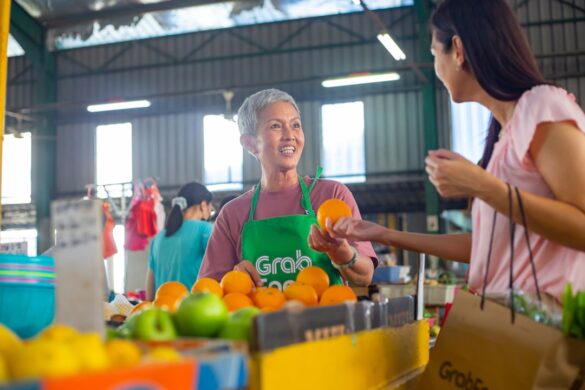Locals enjoying shopping experience at floating market