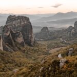 Hiker enjoying outdoor adventure in Meteora.