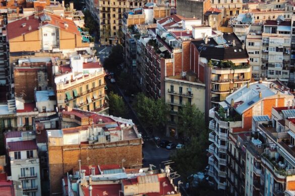 Barcelona skyline showcasing Sagrada Familia