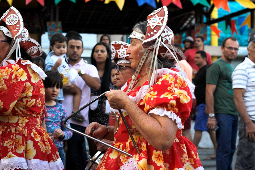 Crowd celebrating at a festival in Costa Rica