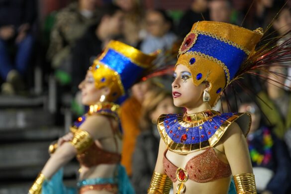 Dancers showcasing traditional costumes.