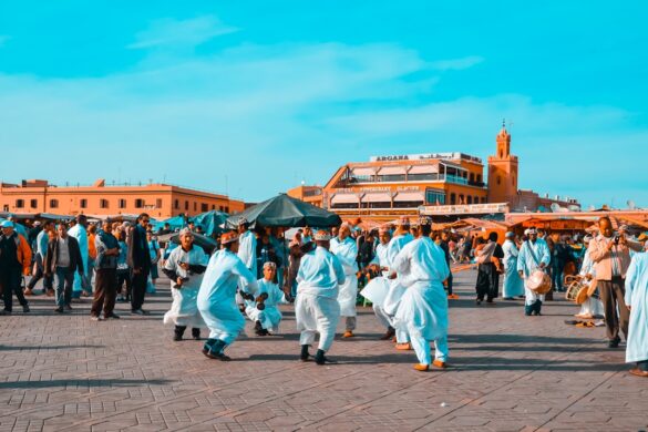 Traditional Moroccan music performance