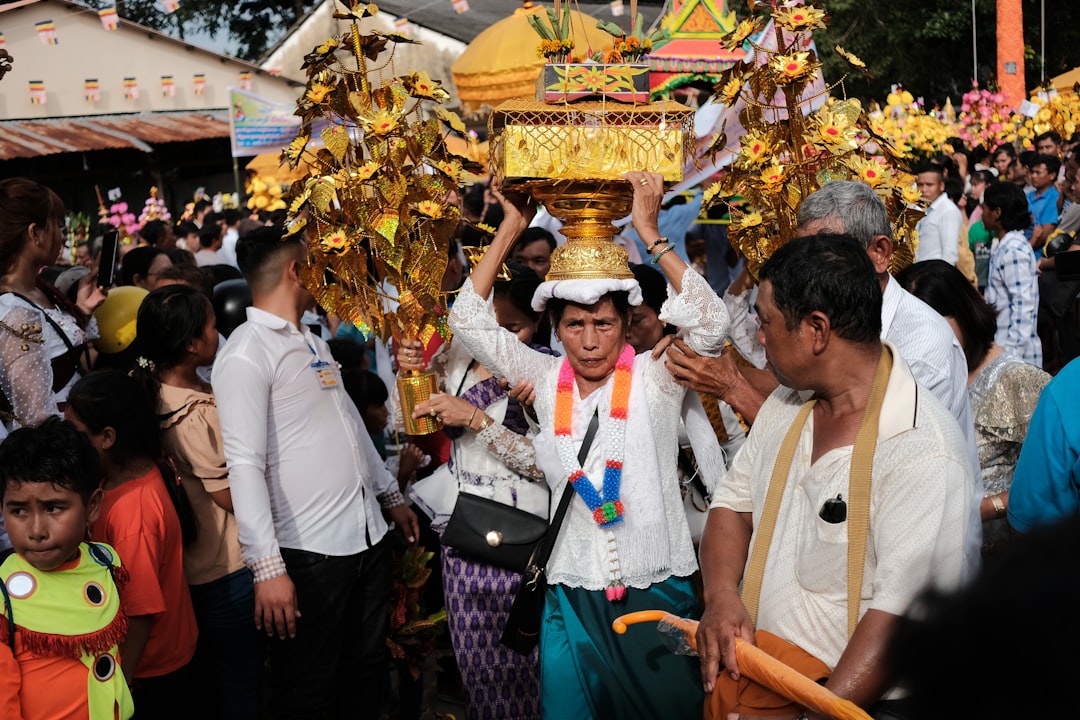 Colorful decoration at Thai festival.