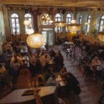 Tapas served in a traditional Madrid bar.