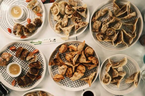 Scenes from a local food festival in Portugal.