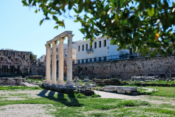 Interior of Diocletian's Palace showcasing Roman architecture.