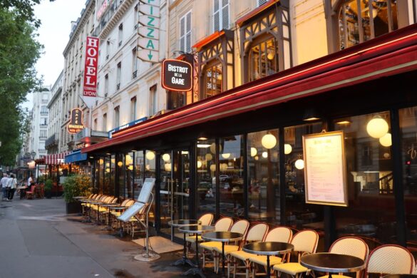 Delicious French dishes served at a festival