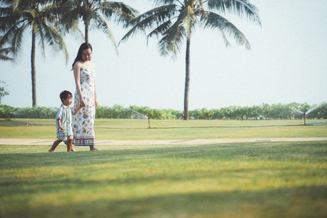 Families enjoying the beautiful beaches of Maldives