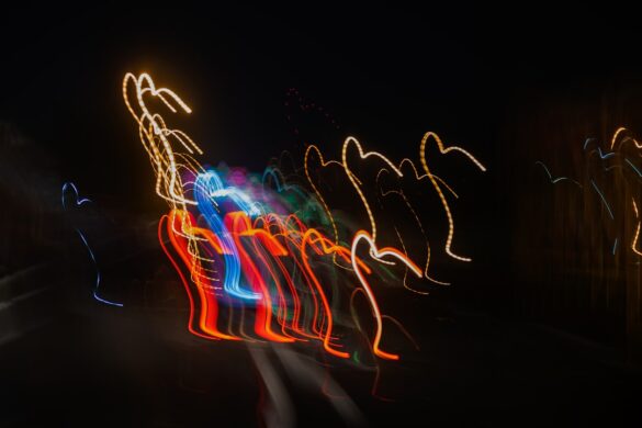 Diwali celebration with lamps and decorations