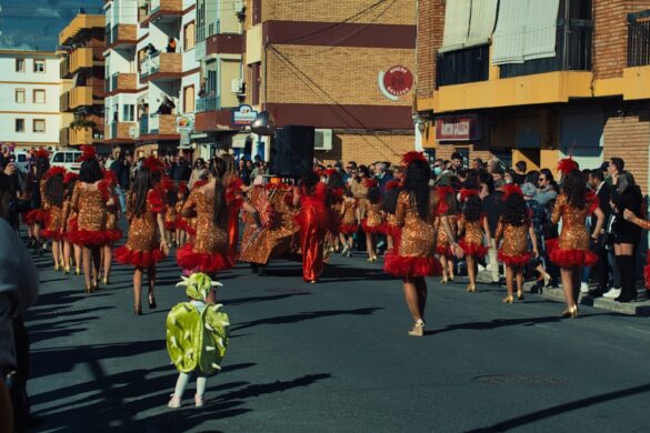 Traditional procession of Semana Santa in Seville.