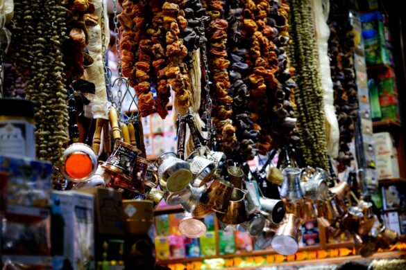 Delicious Moroccan tagine served in a traditional way