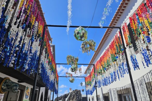 Charming streets of the historic town center of Sintra.