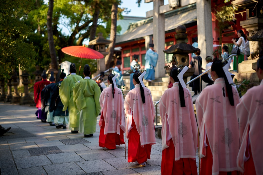 Colorful celebration of Matsuri festival in Japan