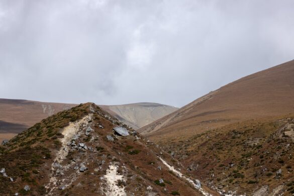 Hiking trail in the beautiful Atlas Mountains