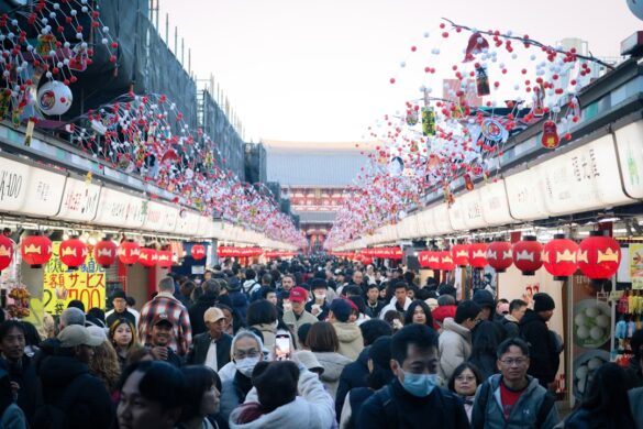 Festival food stalls featuring local delicacies