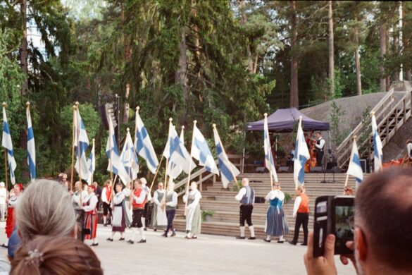 Traditional dancers at the Krapina Folklore Festival.