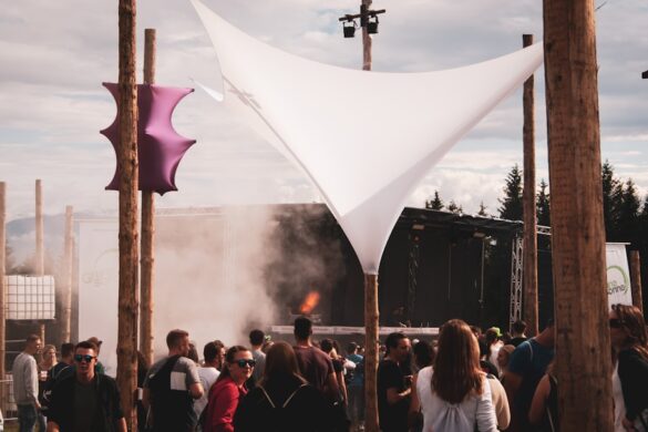 Summer festival in Quebec City, Canada