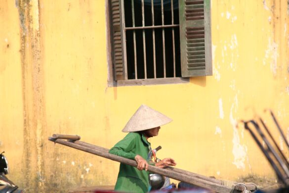 Traditional Vietnamese music being performed.