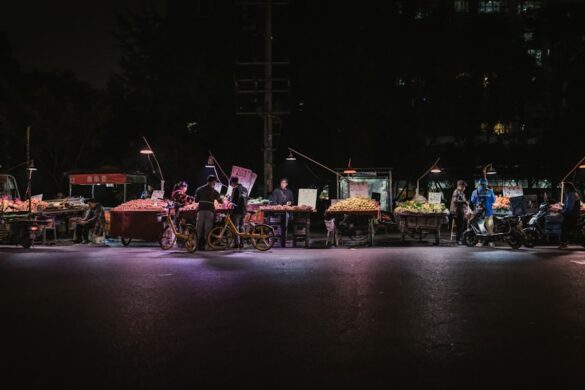 Jazz Fest stage with performers
