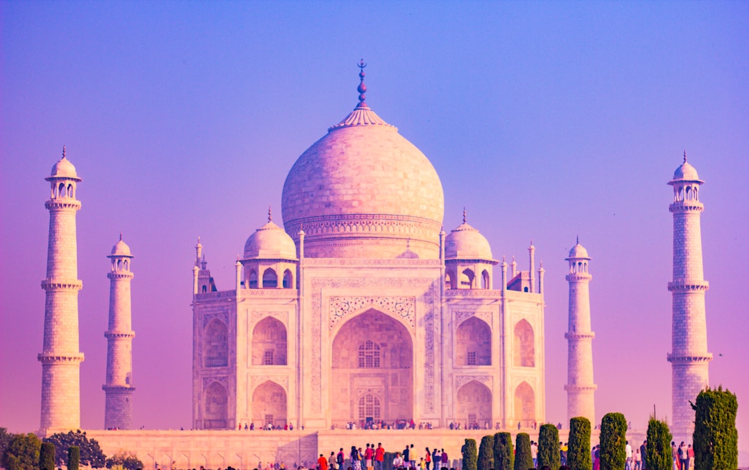 Iconic skyline and monuments of India