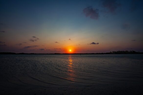 Sunset view in Addu Atoll