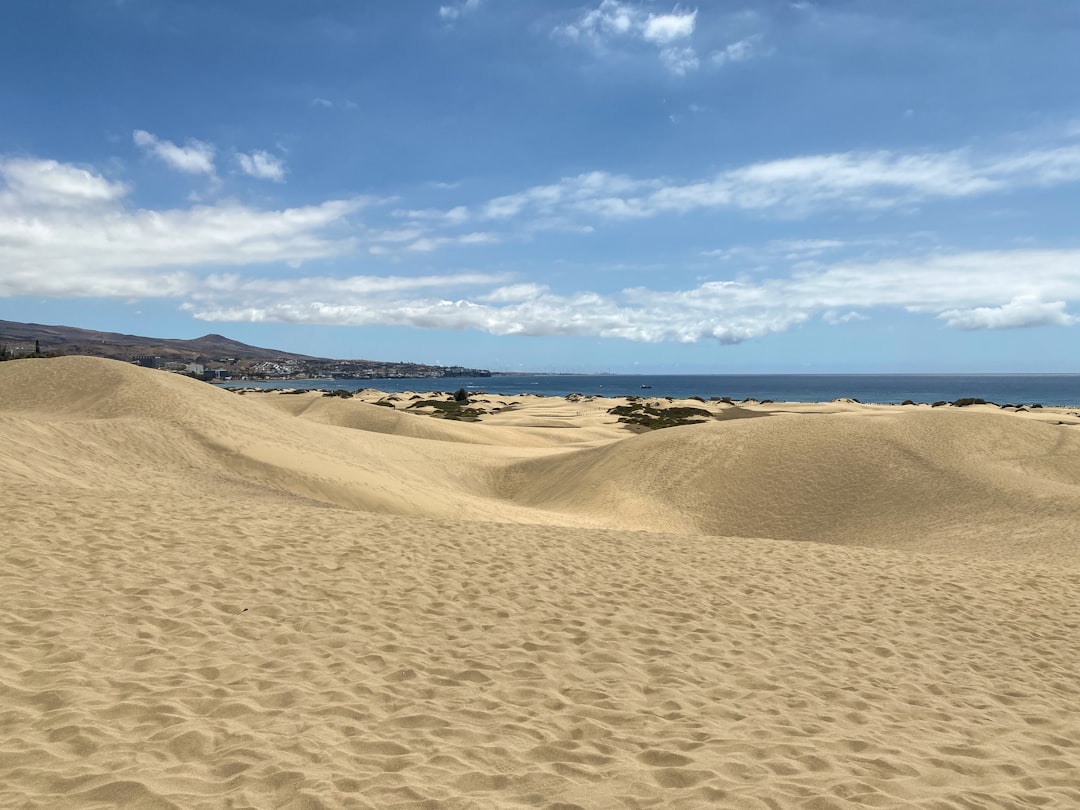 A beautiful view of a Moroccan beach at sunset.