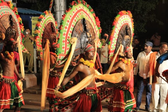 Vibrant Tet festival in Vietnam.