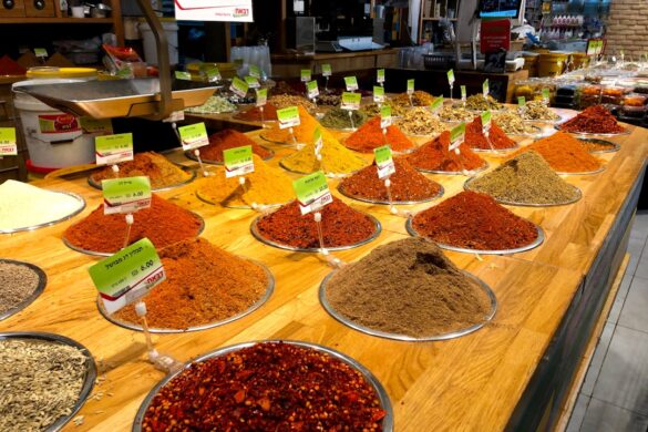photo-1580590562911-89d31480d993.jpg Spices displayed at Moroccan market.