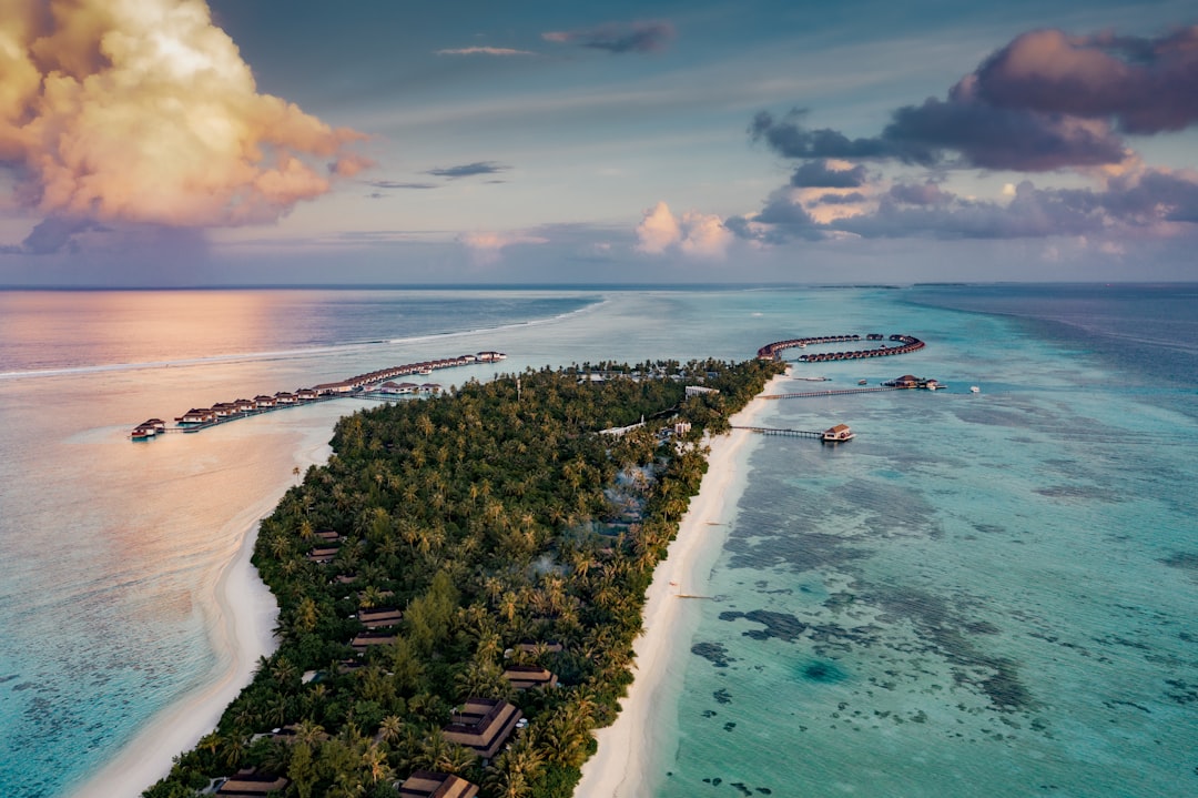 Stunning landscape view of the Maldives