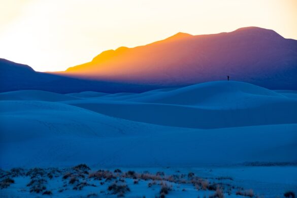 Beautiful white dunes of White Sands National Park
