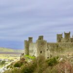 Panorama of several famous Irish castles.