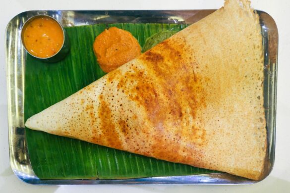 Crispy Masala Dosa with chutney