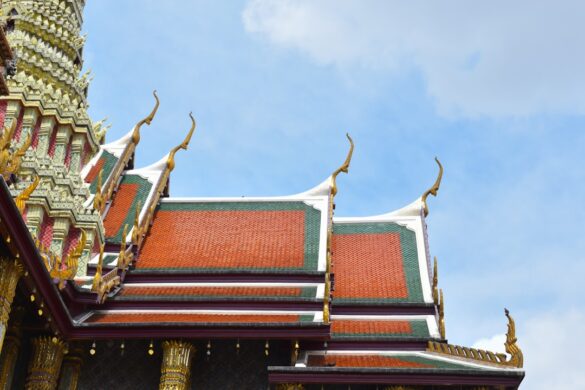 Detail of Thai temple architecture