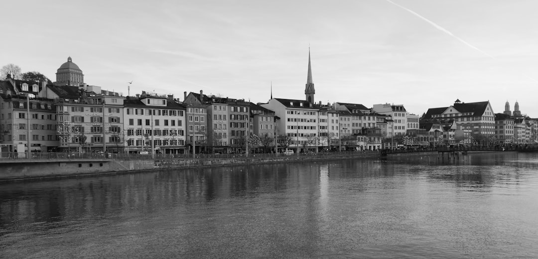 Skyline view of Zurich.
