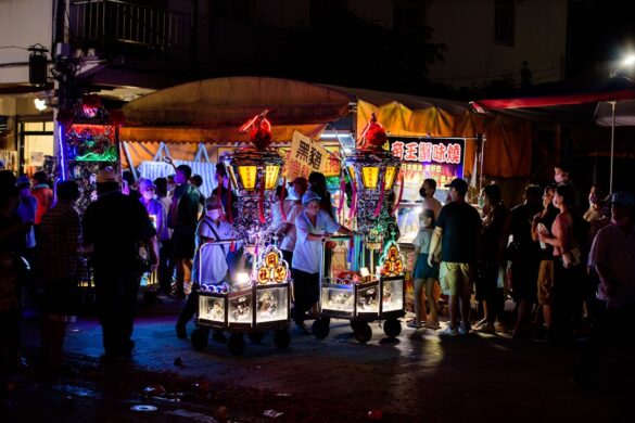 Dancers at Essaouira Gnawa Festival