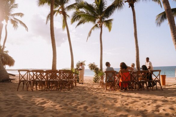 Dining by the beach in Mexico