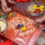 Festival attendees enjoying Greek culinary delights