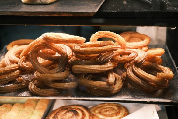 Traditional Swiss pastries displayed