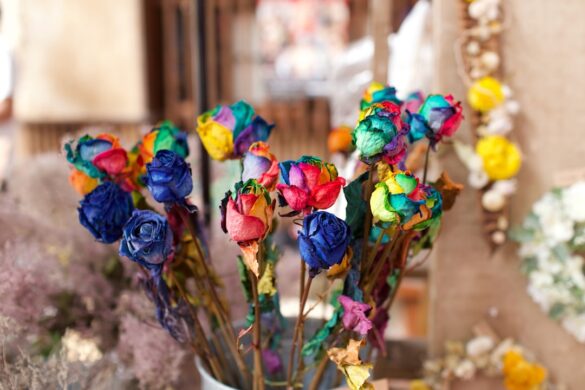 Colorful tents at Feria de Abril