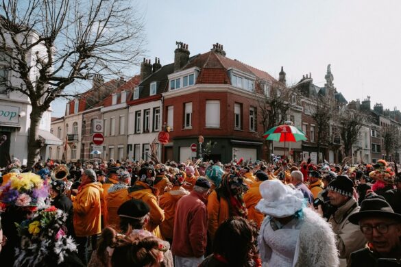 Visitors enjoying the Tulip Festival atmosphere