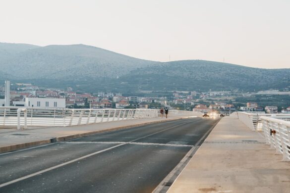 Beautiful beach in Trogir