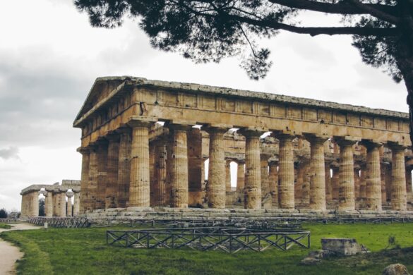 Ancient ruins in Delphi