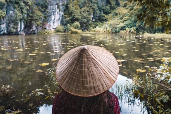 Engaging in local cultural traditions in Vietnam.